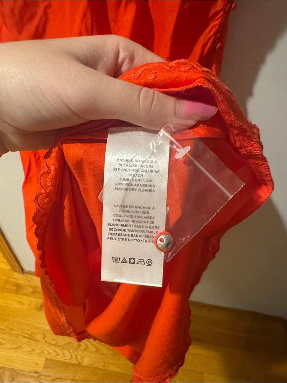 FREE PEOPLE• red slip dress